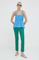 2NDDAY pantaloni de piele 2232562630 verde SS23