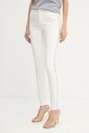 Morgan pantaloni potrivit alb PACHOU.N.OFF.WHITE