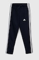 Adidas pantaloni de trening pentru copii G 3S tricotaj bleumarin IC6128