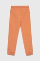 Guess pantaloni tuta in cotone bambino/a arancione