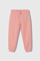 United Colors of Benetton spodnie dresowe bawełniane dziecięce bawełna różowy 3J68CF02H.G.SEASONAL