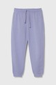 United Colors of Benetton spodnie dresowe bawełniane dziecięce bawełna fioletowy 3J68CF02H.G.SEASONAL