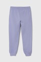 United Colors of Benetton spodnie dresowe bawełniane dziecięce 3J68CF02H.G.SEASONAL fioletowy AW23