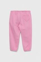 Детские хлопковые штаны United Colors of Benetton 3J68GF01W.P.SEASONAL розовый SS23