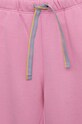 Dziewczynka United Colors of Benetton spodnie dresowe bawełniane dziecięce 3J68GF01W.P.SEASONAL różowy
