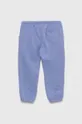 United Colors of Benetton spodnie dresowe bawełniane dziecięce fioletowy