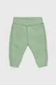 United Colors of Benetton spodnie bawełniane niemowlęce zielony