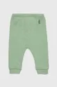 zelená Dětské bavlněné kalhotky United Colors of Benetton Dívčí