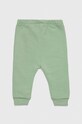 Βρεφικό βαμβακερό παντελόνι United Colors of Benetton 3J70MF258.W.SEASONAL πράσινο SS24