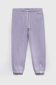 United Colors of Benetton spodnie dresowe dzianina fioletowy 3UHRGF01R.P.SEASONAL