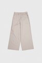 United Colors of Benetton spodnie lniane tkanina beżowy 4BE7CF01W.G.SEASONAL