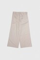United Colors of Benetton spodnie lniane 4BE7CF01W.G.SEASONAL beżowy SS23