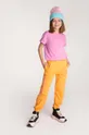 πορτοκαλί Παιδικό βαμβακερό παντελόνι Coccodrillo Για κορίτσια