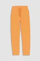Coccodrillo spodnie dresowe bawełniane dziecięce pomarańczowy