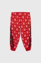 adidas spodnie dresowe bawełniane dziecięce x Disney czerwony