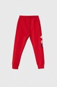 Fila spodnie dresowe dziecięce z elastanem czerwony FAK0124