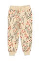 Mini Rodini spodnie dresowe bawełniane dziecięce wzorzyste beżowy 2313010623
