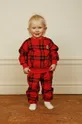 червоний Дитячі бавовняні штани Mini Rodini Дитячий