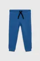 μπλε Παιδικό βαμβακερό παντελόνι United Colors of Benetton Παιδικά