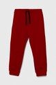 United Colors of Benetton spodnie dresowe bawełniane dziecięce nadruk czerwony 3J70GF010.P.SEASONAL
