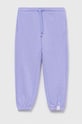 United Colors of Benetton spodnie dresowe dziecięce dzianina fioletowy 3UHRCF02Z.G.SEASONAL