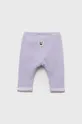 United Colors of Benetton spodnie dresowe niemowlęce fioletowy