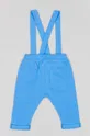 Дитячі бавовняні штани zippy блакитний