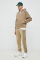 PS Paul Smith spodnie dresowe bawełniane M2R.963XM.K21169 beżowy SS23