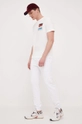 Save The Duck pantaloni da jogging in cotone bianco