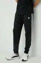 чёрный Хлопковые спортивные штаны adidas Мужской