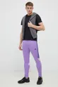 Hlače za vadbo adidas Tiro vijolična