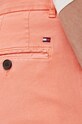 Παντελόνι με λινό μείγμα Tommy Hilfiger πορτοκαλί MW0MW31138.PPYX