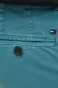 turkusowy Tommy Hilfiger spodnie z domieszką lnu