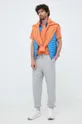 Хлопковые спортивные штаны United Colors of Benetton серый