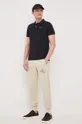 beżowy Calvin Klein Jeans spodnie dresowe bawełniane Męski