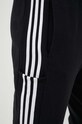 adidas spodnie dresowe bawełniane Essentials czarny IC0050