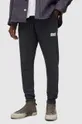 czarny AllSaints spodnie dresowe bawełniane REFRACT SWEATPANT Męski