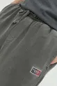 szürke Tommy Jeans pamut melegítőnadrág
