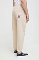 Одежда Хлопковые штаны лаунж HUGO 50490435 бежевый