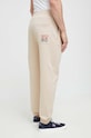 Одежда Хлопковые штаны лаунж HUGO 50490435 бежевый
