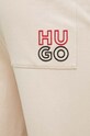 Хлопковые штаны лаунж HUGO бежевый 50490435