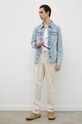 Les Deux pantaloni din amestec de in LDM510072 bej SS23