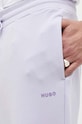 Βαμβακερό παντελόνι HUGO μωβ 50489617