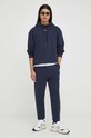 HUGO spodnie dresowe bawełniane 50489617 granatowy AW25