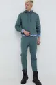 Βαμβακερό παντελόνι HUGO πράσινο