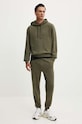 HUGO pantaloni de trening din bumbac 50489617 verde AW25