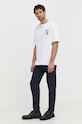 Samsoe Samsoe pantaloni din in M23100079 bleumarin SS25