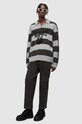 AllSaints pantaloni de catifea cord drept verde MM013Y