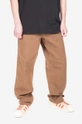 brązowy Carhartt WIP spodnie Single Knee Pant Męski