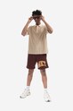Market szorty bawełniane Mkt Arc Sweatshorts 395000594.1065 brązowy SS23